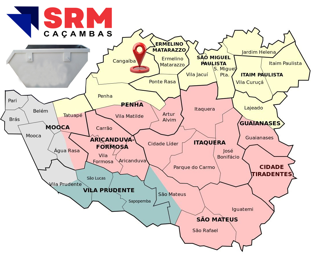 Caçamba no Cangaíba