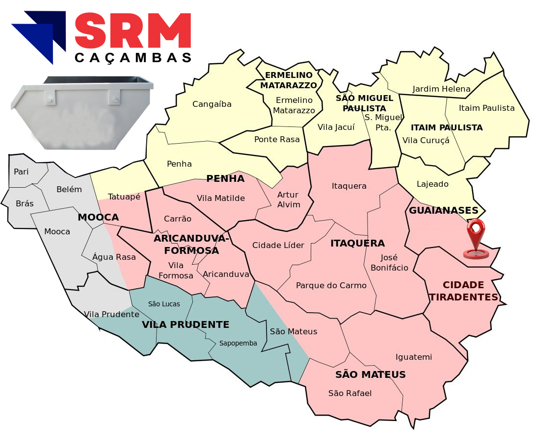 Caçamba no Guaianases