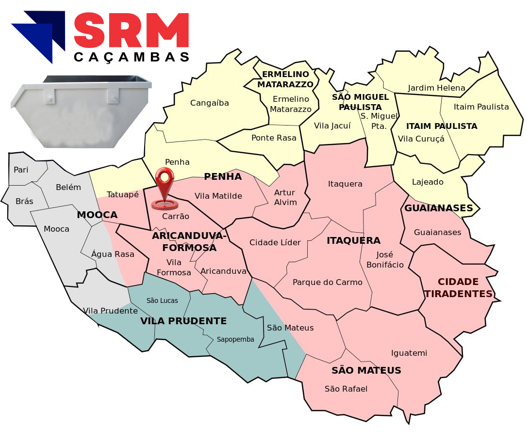 Caçamba na Vila Carrão