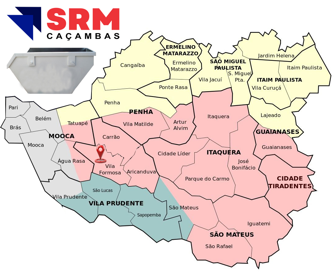 Caçamba na Vila Formosa